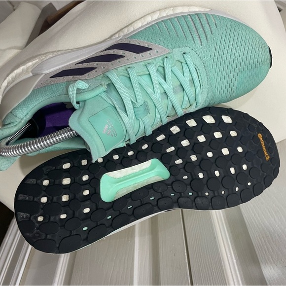 ADIDAS RUNNING SNEAKERS SOLAR GLIDE ST GREEN MINT SIZE 8.5 SPORTY GYM PILATES - Picture 11 of 17